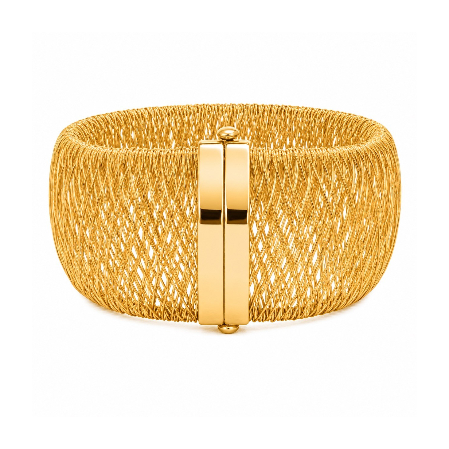 18K  Open Wire Mesh Bracelet